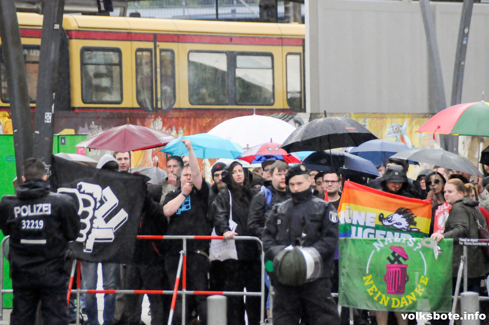 Gegenprotest in Lichtenberg